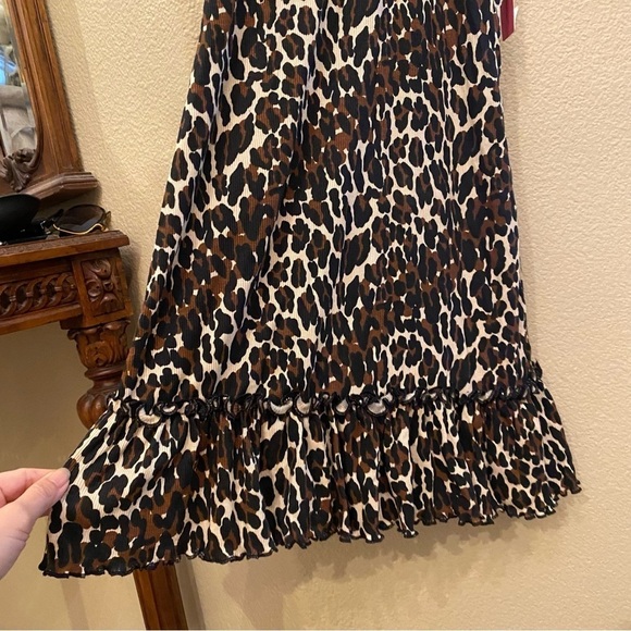 NWT~BETSEY JOHNSON Intimates Women Leopard Print Ribbed Pajama Size Small - Picture 3 of 7
